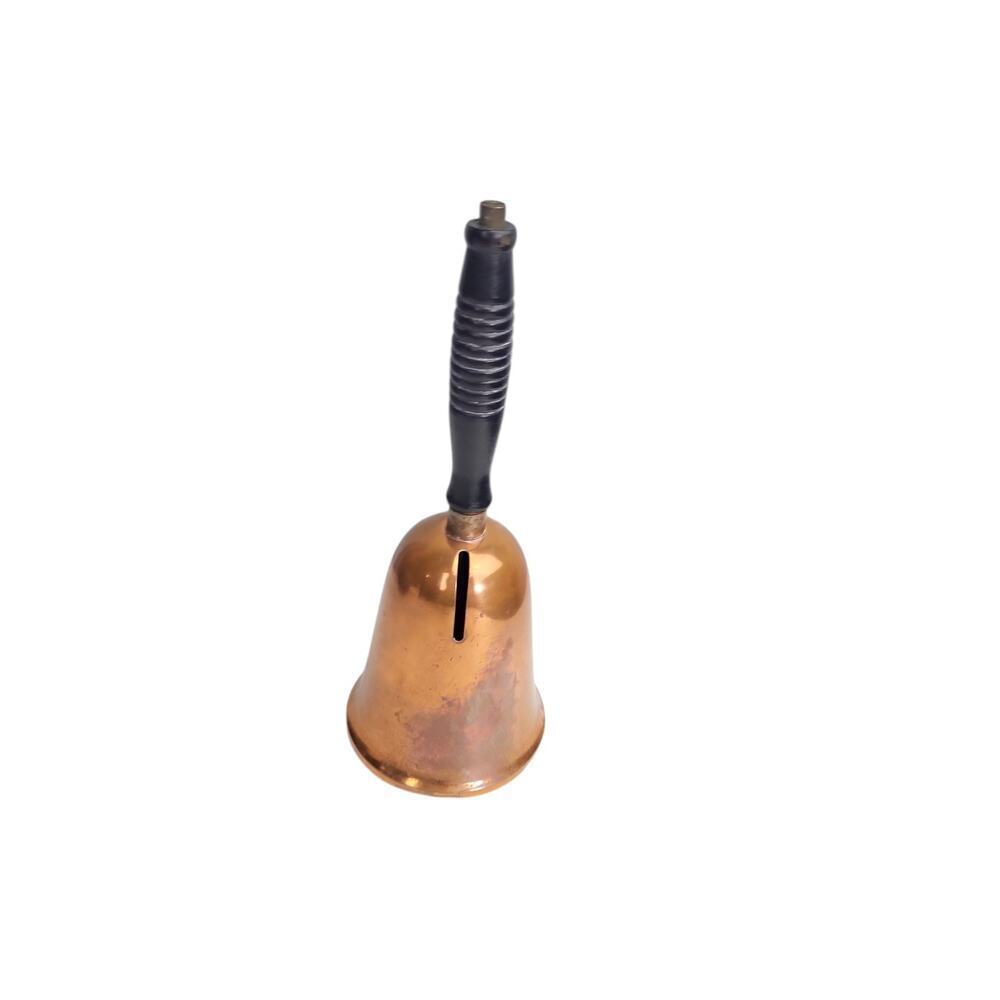 Collectible Copper Bell Coin Bank Coppercraft Guild 8 1/2" High